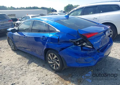 2018 Honda Civic Ex from USA, damaged, VIN 2HGFC2F76JH566261